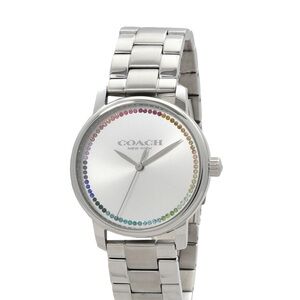 Coach Silver Timepiece with Colorful Dial
